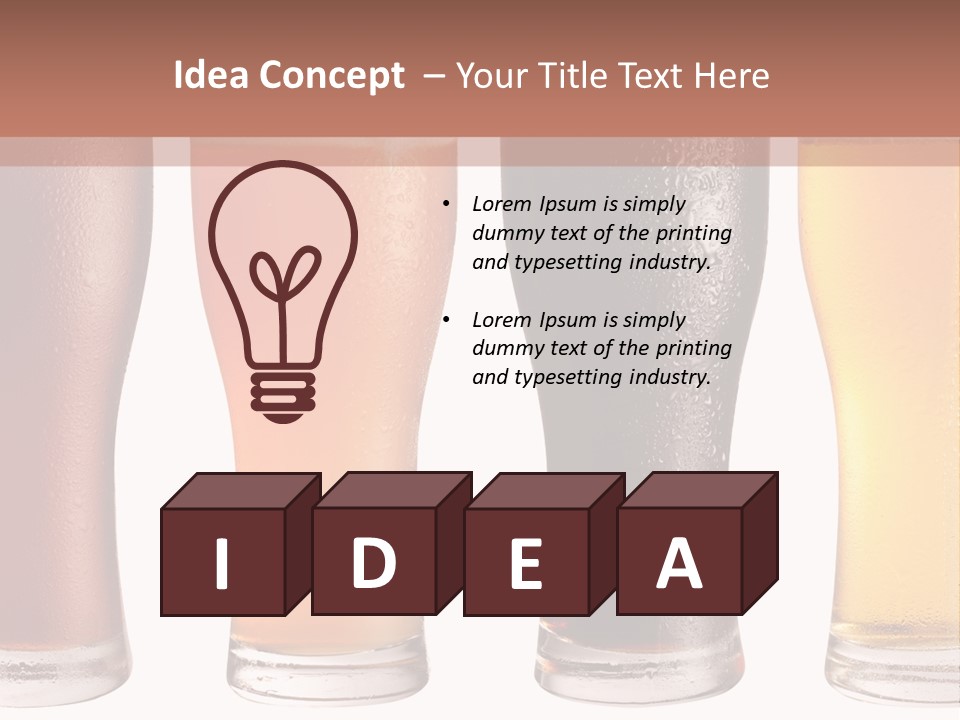 Liquid Jug Object PowerPoint Template