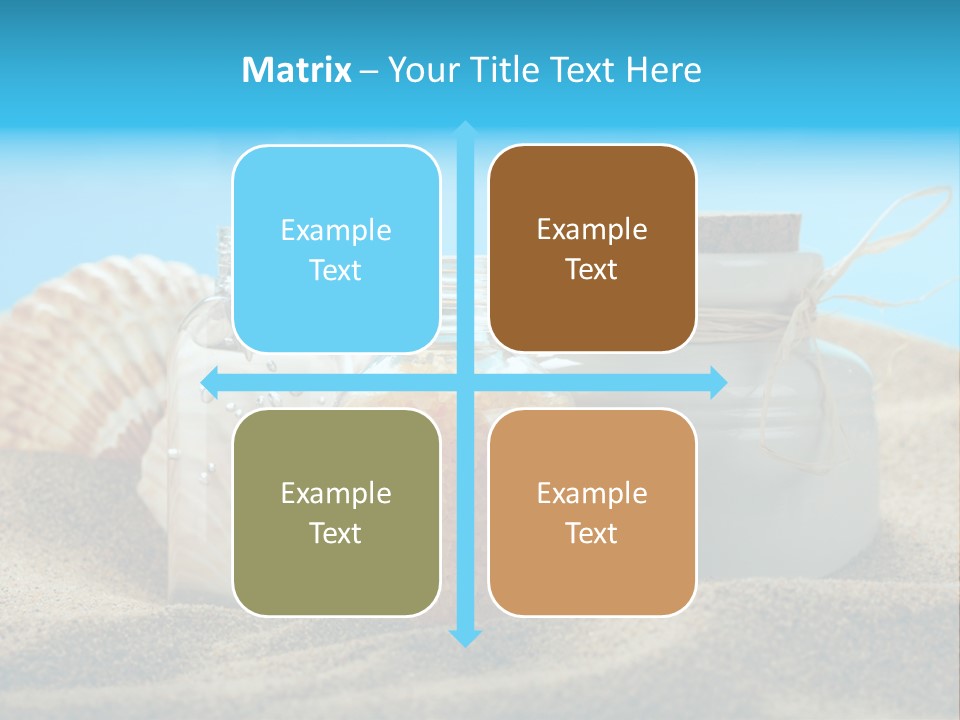 Sunscreen Stones Blue PowerPoint Template