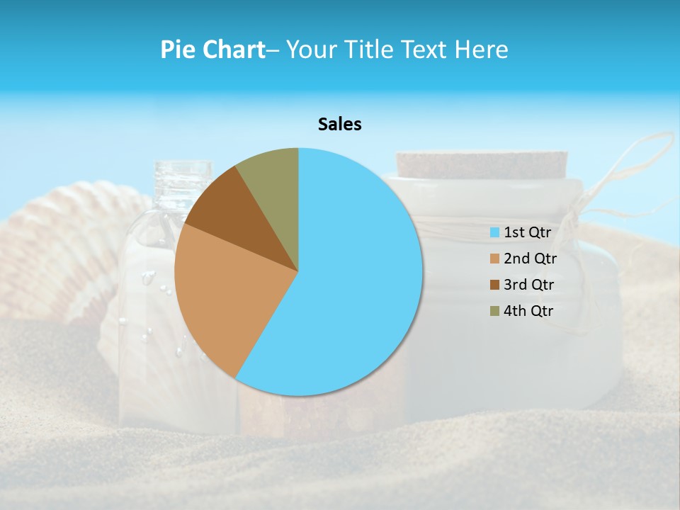 Sunscreen Stones Blue PowerPoint Template