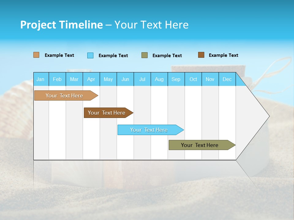 Sunscreen Stones Blue PowerPoint Template