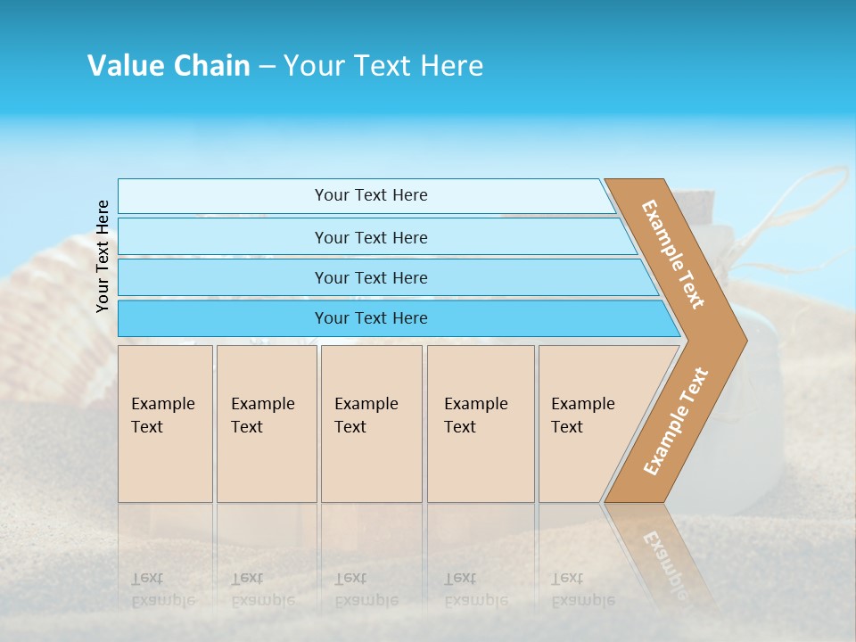 Sunscreen Stones Blue PowerPoint Template