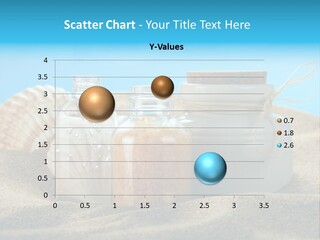 Sunscreen Stones Blue PowerPoint Template