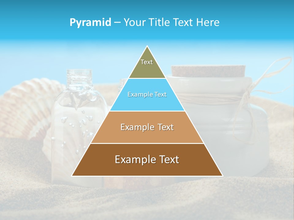 Sunscreen Stones Blue PowerPoint Template