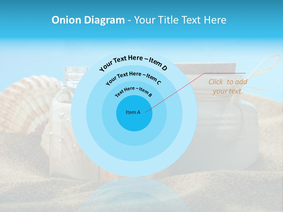 Sunscreen Stones Blue PowerPoint Template