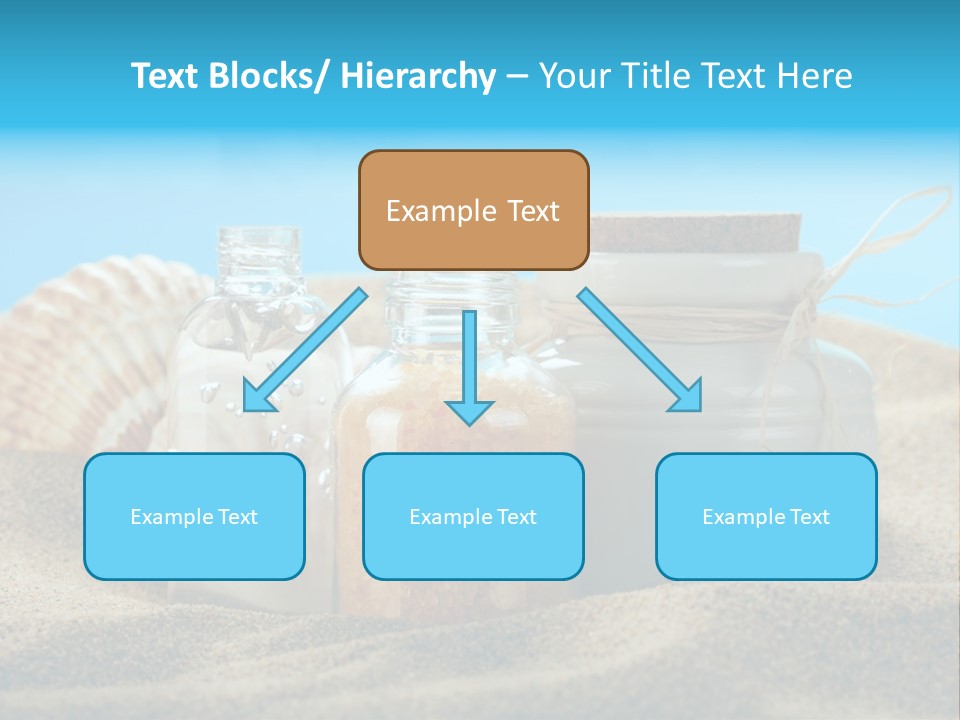 Sunscreen Stones Blue PowerPoint Template