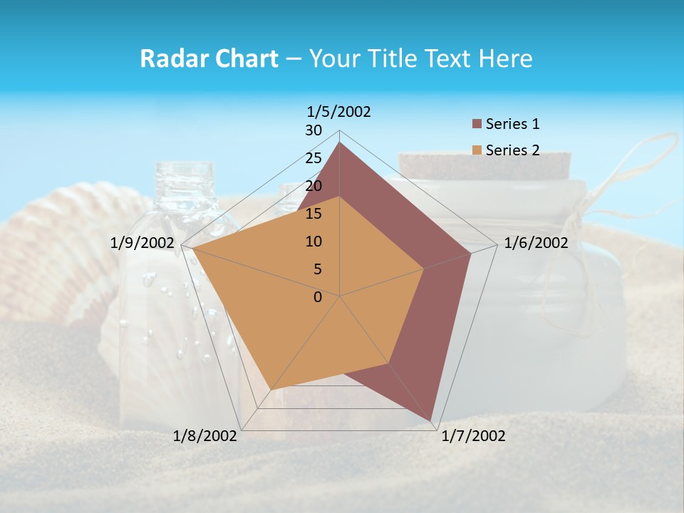 Sunscreen Stones Blue PowerPoint Template
