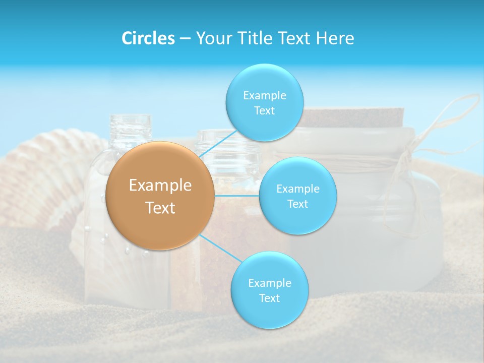 Sunscreen Stones Blue PowerPoint Template