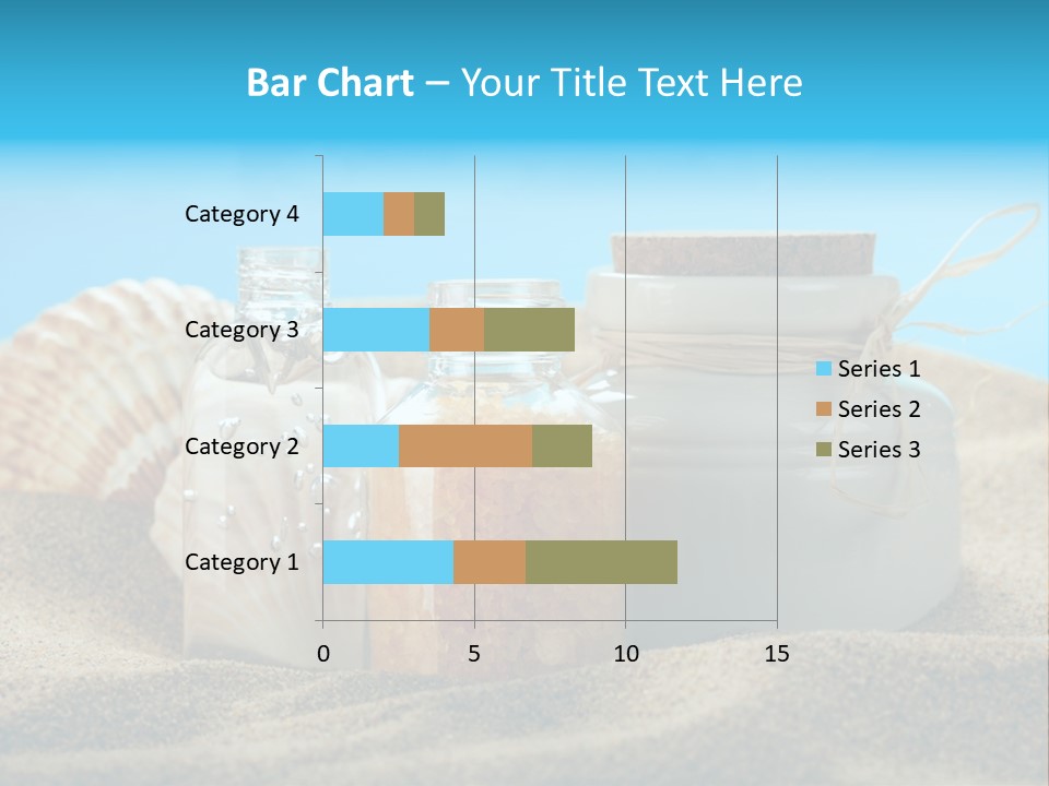 Sunscreen Stones Blue PowerPoint Template