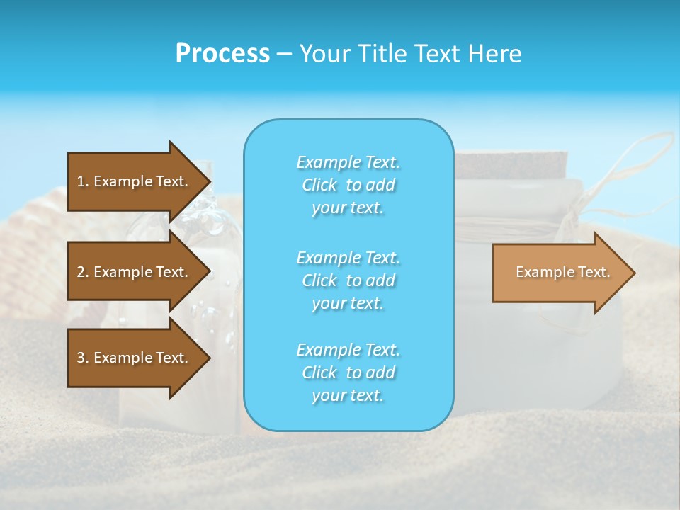 Sunscreen Stones Blue PowerPoint Template