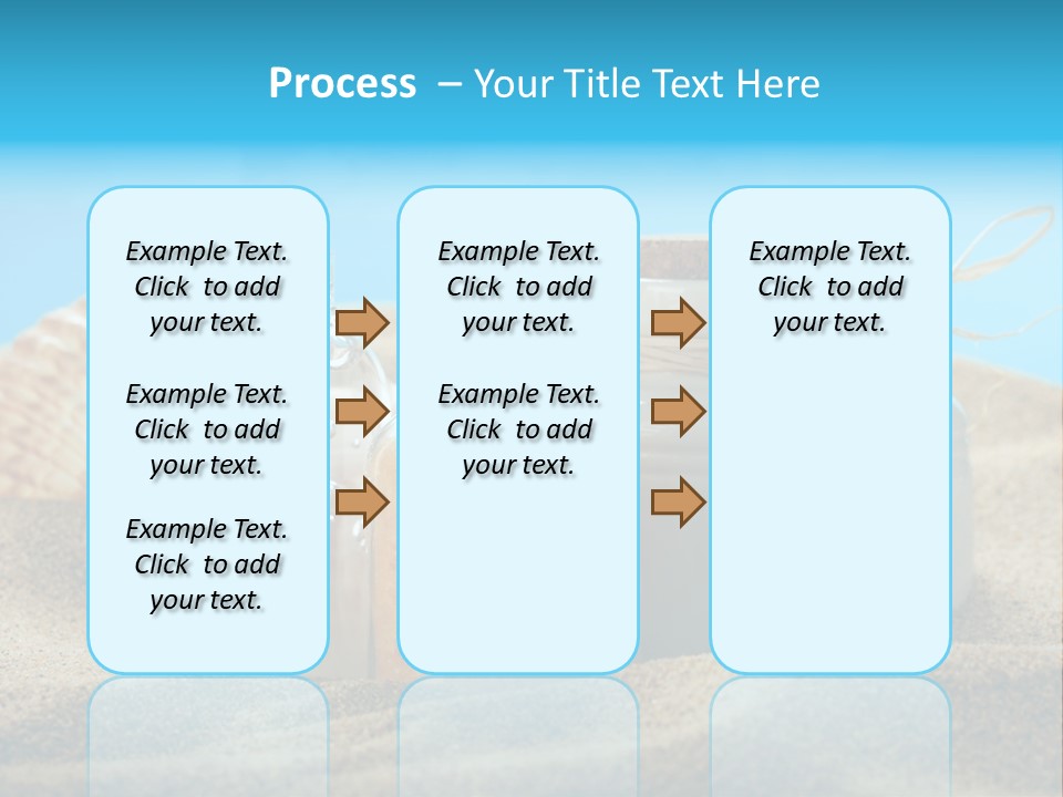 Sunscreen Stones Blue PowerPoint Template