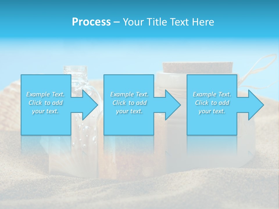 Sunscreen Stones Blue PowerPoint Template