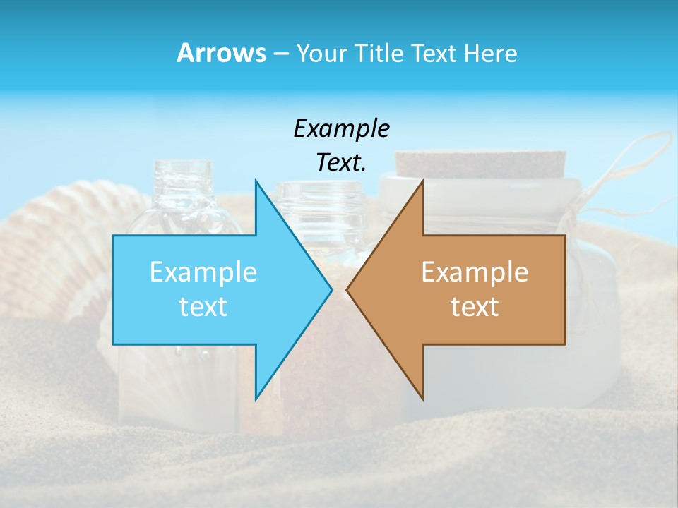 Sunscreen Stones Blue PowerPoint Template