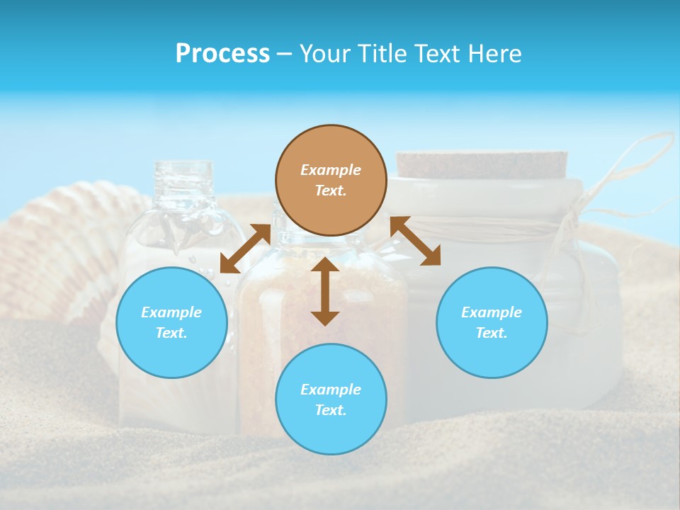 Sunscreen Stones Blue PowerPoint Template