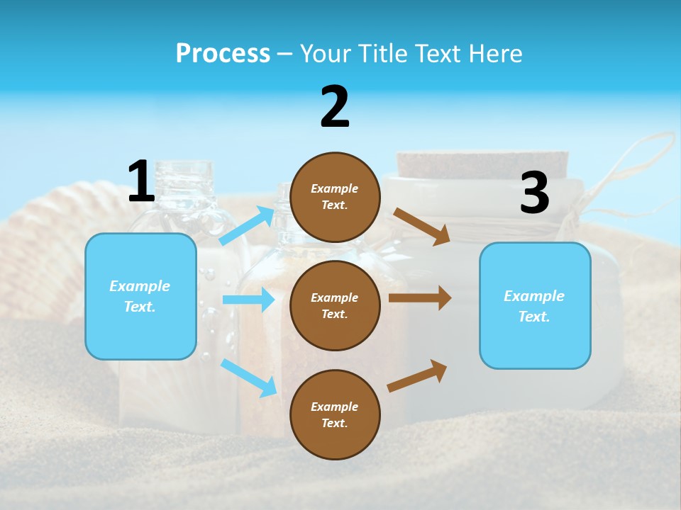 Sunscreen Stones Blue PowerPoint Template