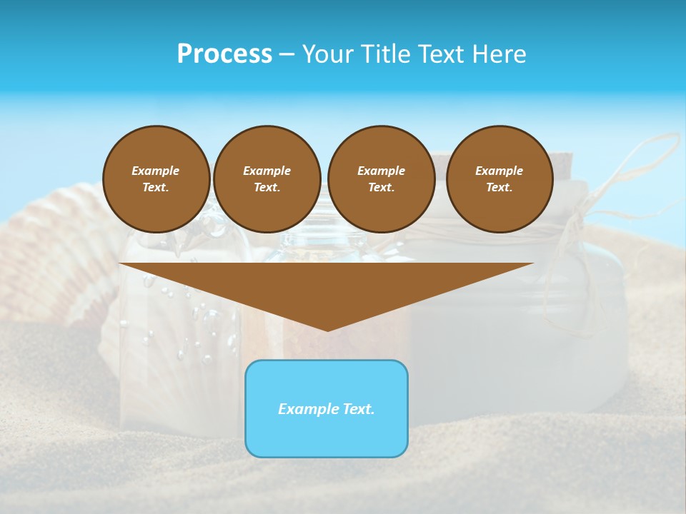 Sunscreen Stones Blue PowerPoint Template