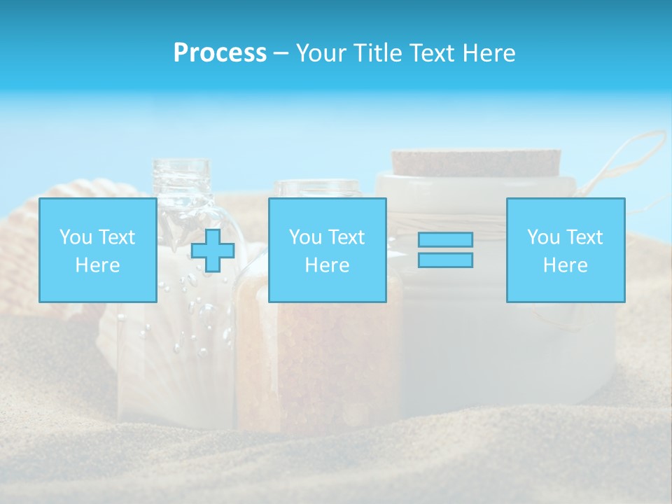 Sunscreen Stones Blue PowerPoint Template
