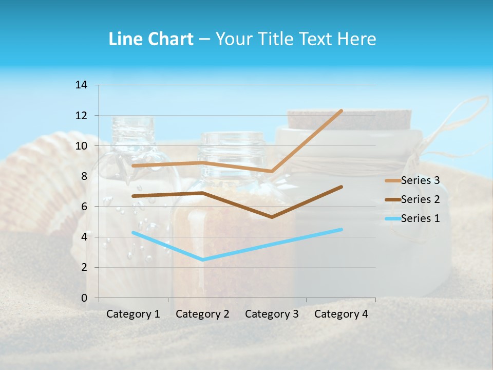 Sunscreen Stones Blue PowerPoint Template
