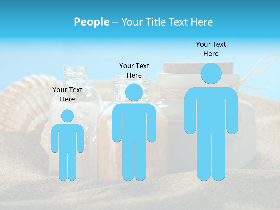 Sunscreen Stones Blue PowerPoint Template