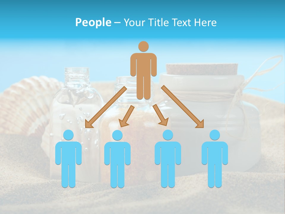 Sunscreen Stones Blue PowerPoint Template