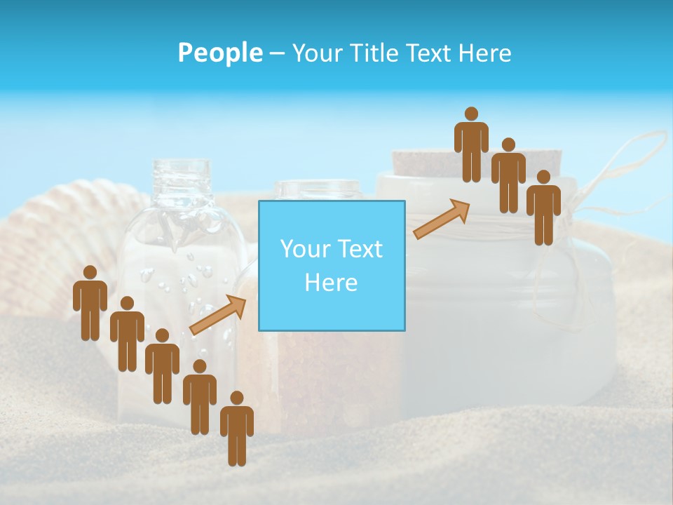 Sunscreen Stones Blue PowerPoint Template