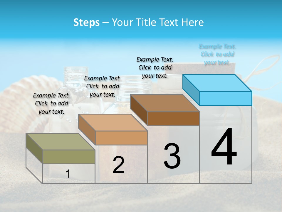 Sunscreen Stones Blue PowerPoint Template