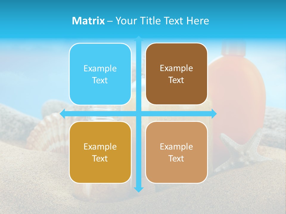 Moisturizer Sand Bottle PowerPoint Template