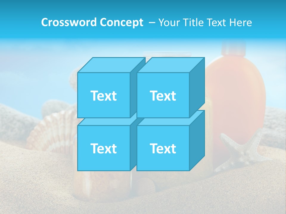 Moisturizer Sand Bottle PowerPoint Template