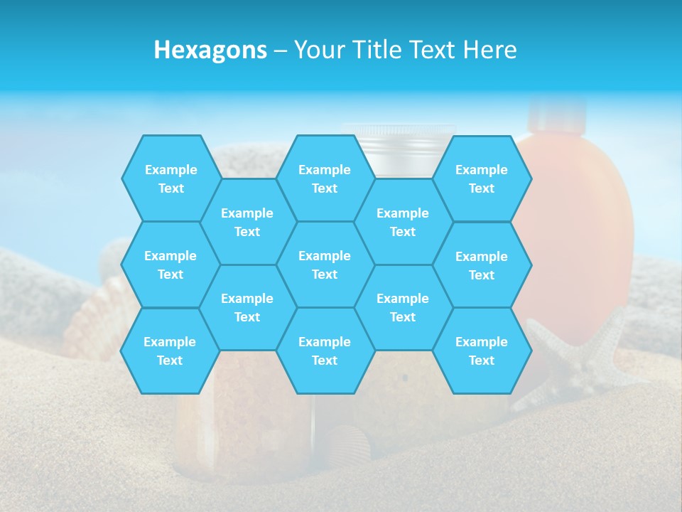 Moisturizer Sand Bottle PowerPoint Template