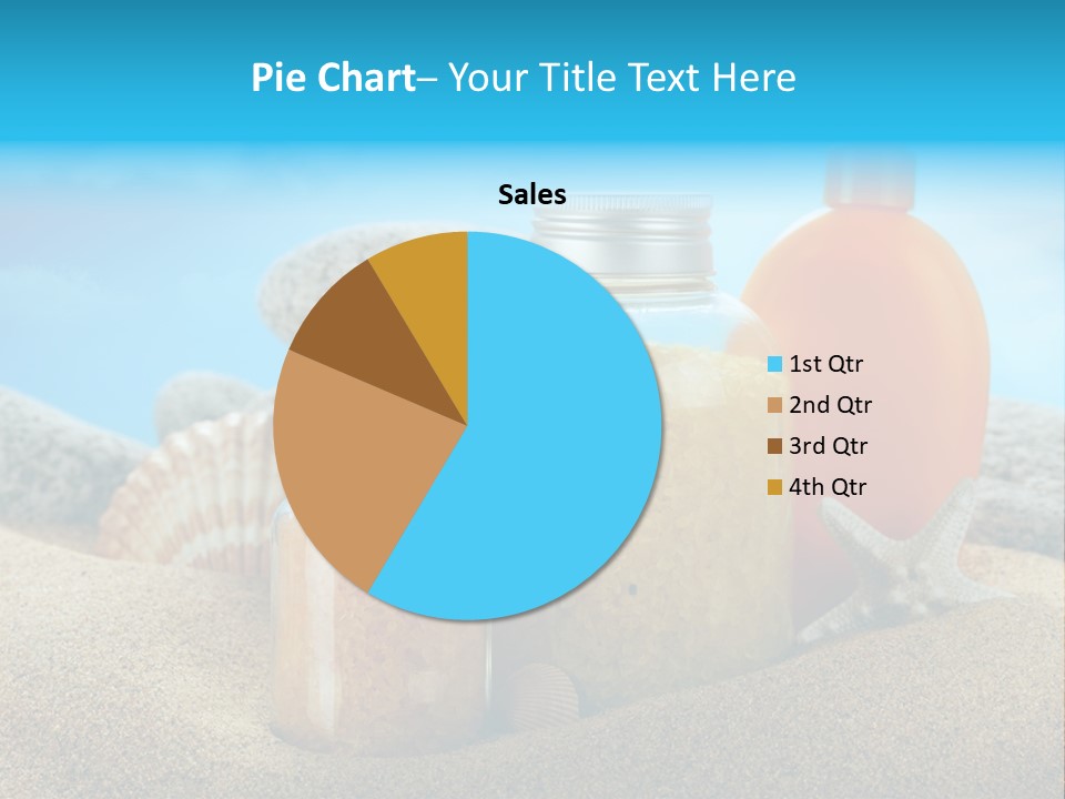 Moisturizer Sand Bottle PowerPoint Template