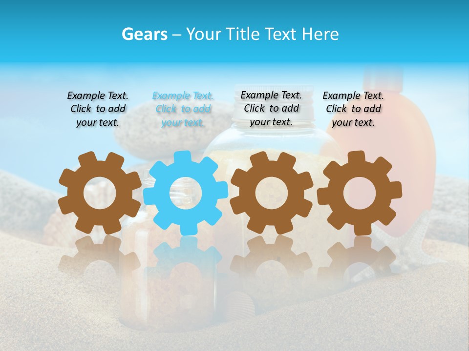 Moisturizer Sand Bottle PowerPoint Template