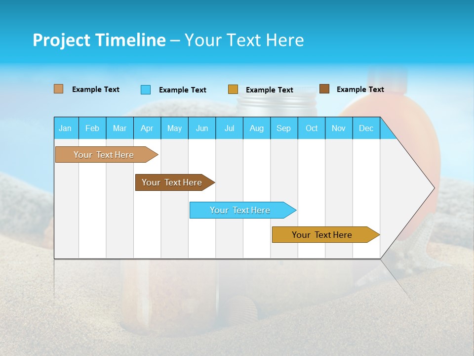 Moisturizer Sand Bottle PowerPoint Template