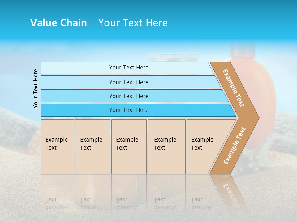 Moisturizer Sand Bottle PowerPoint Template