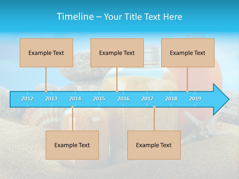 Moisturizer Sand Bottle PowerPoint Template