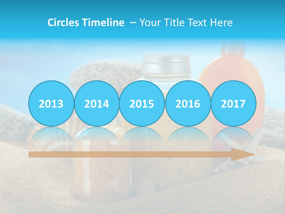 Moisturizer Sand Bottle PowerPoint Template