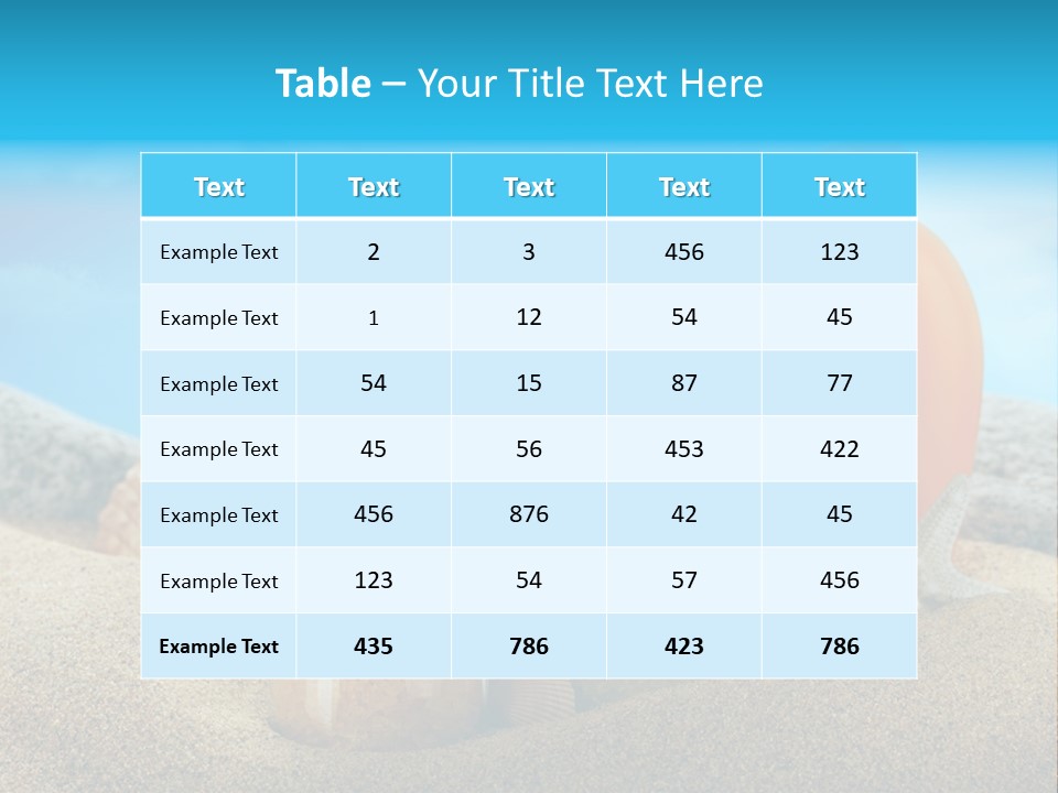 Moisturizer Sand Bottle PowerPoint Template