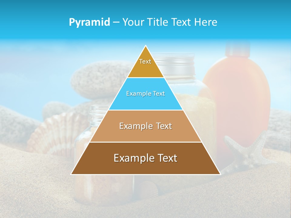 Moisturizer Sand Bottle PowerPoint Template