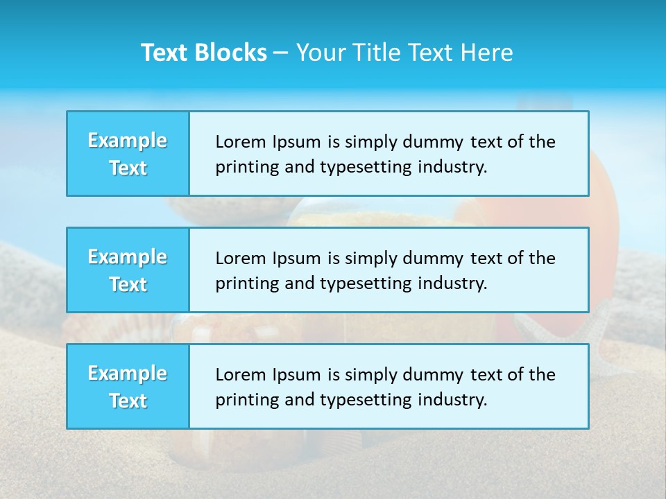 Moisturizer Sand Bottle PowerPoint Template