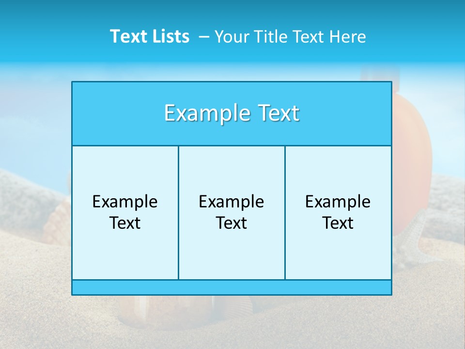 Moisturizer Sand Bottle PowerPoint Template