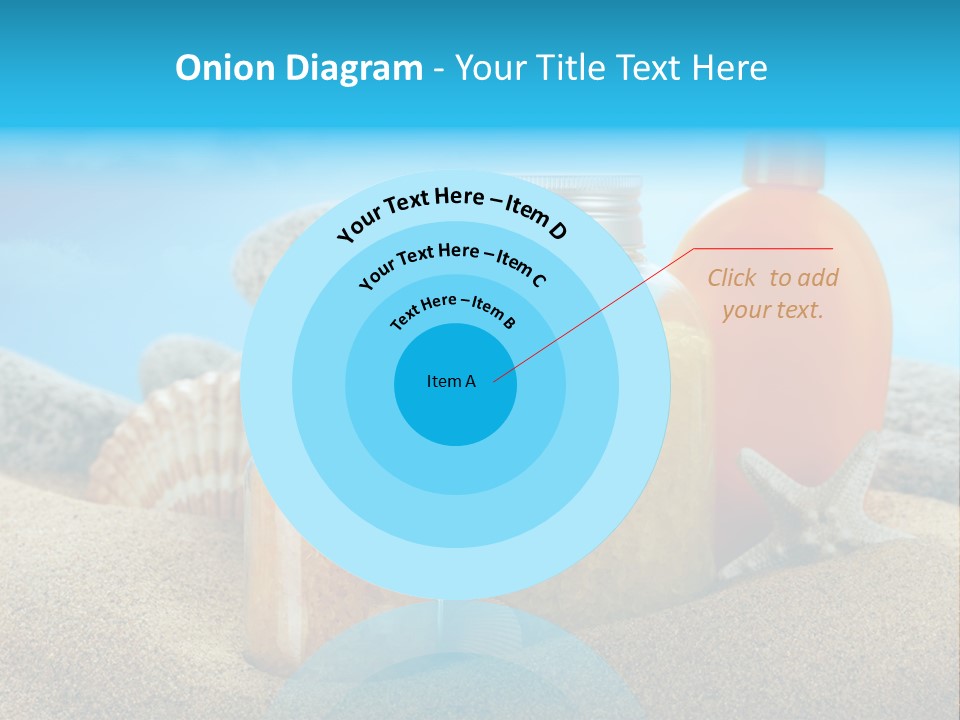 Moisturizer Sand Bottle PowerPoint Template