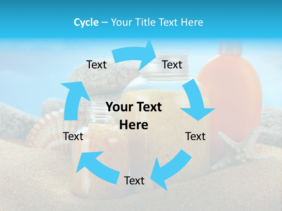 Moisturizer Sand Bottle PowerPoint Template