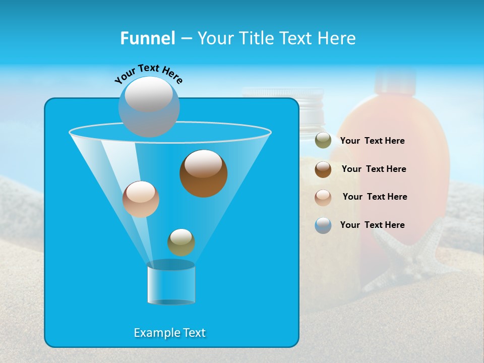 Moisturizer Sand Bottle PowerPoint Template