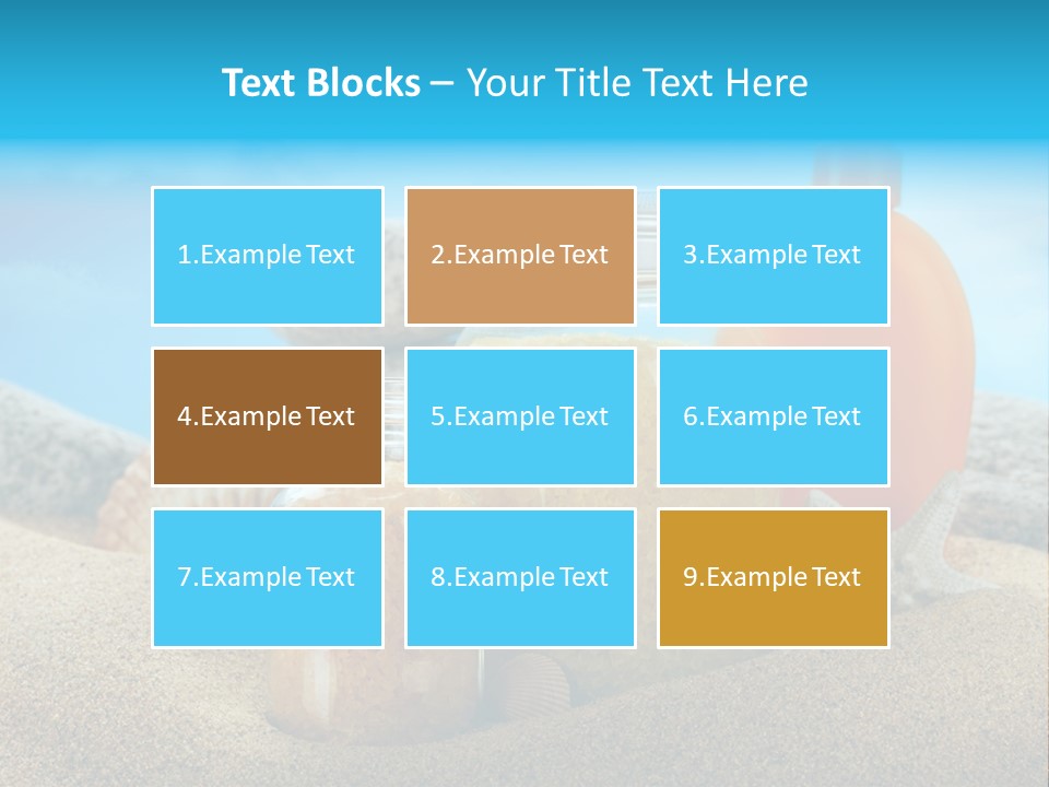 Moisturizer Sand Bottle PowerPoint Template