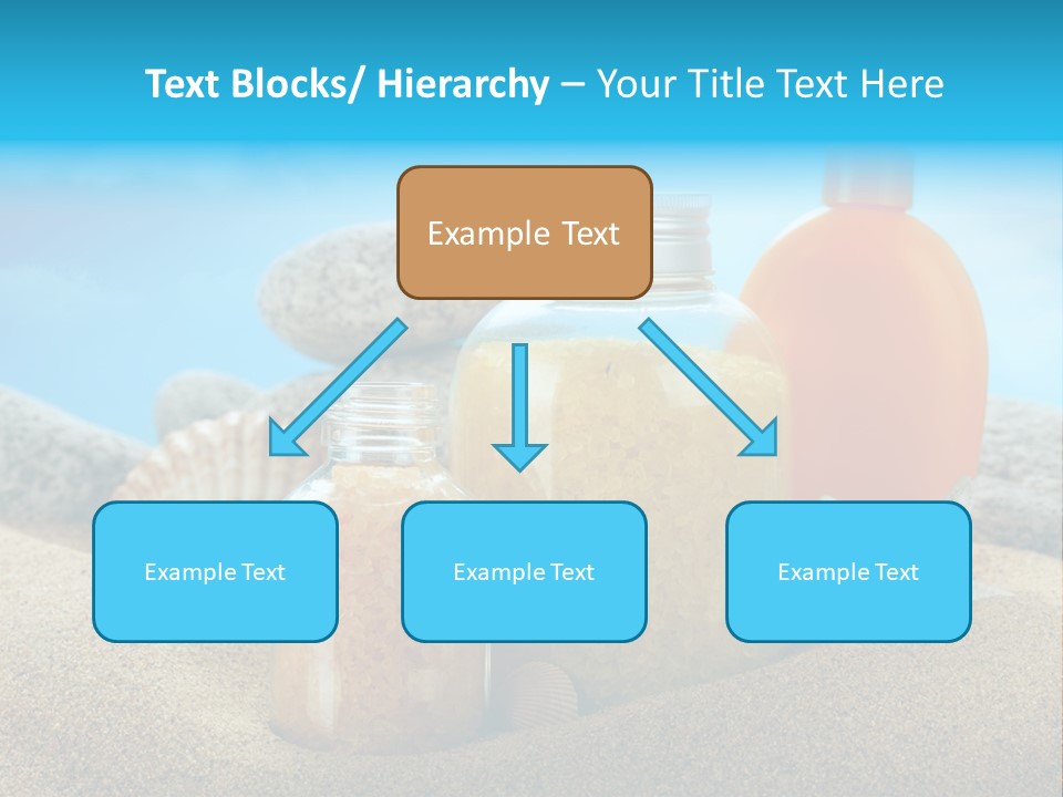 Moisturizer Sand Bottle PowerPoint Template