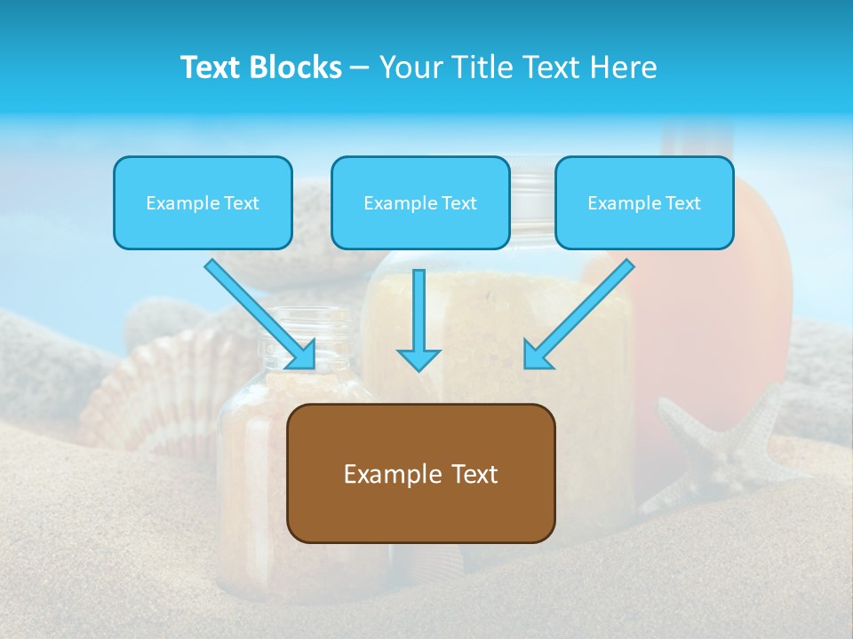 Moisturizer Sand Bottle PowerPoint Template