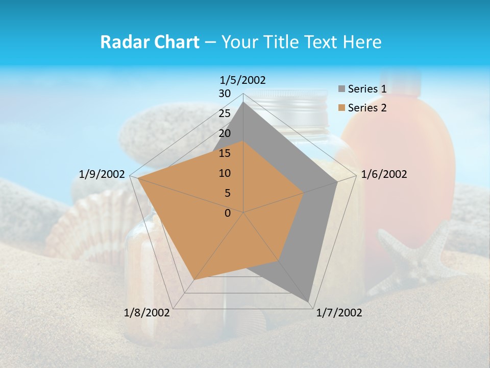 Moisturizer Sand Bottle PowerPoint Template