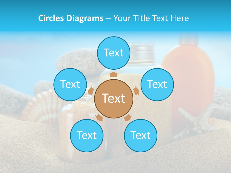 Moisturizer Sand Bottle PowerPoint Template