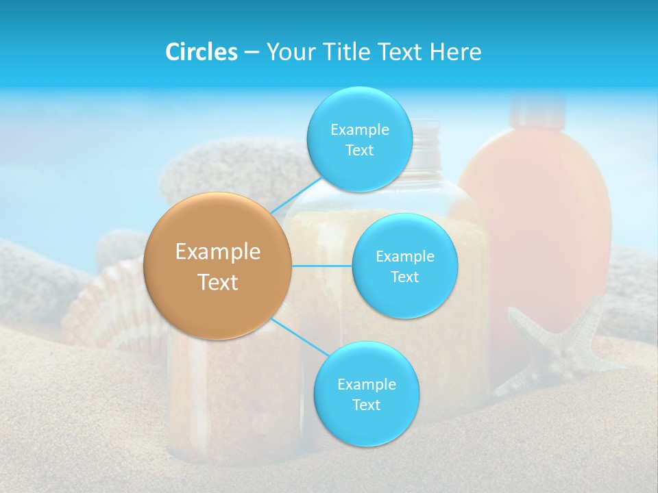 Moisturizer Sand Bottle PowerPoint Template