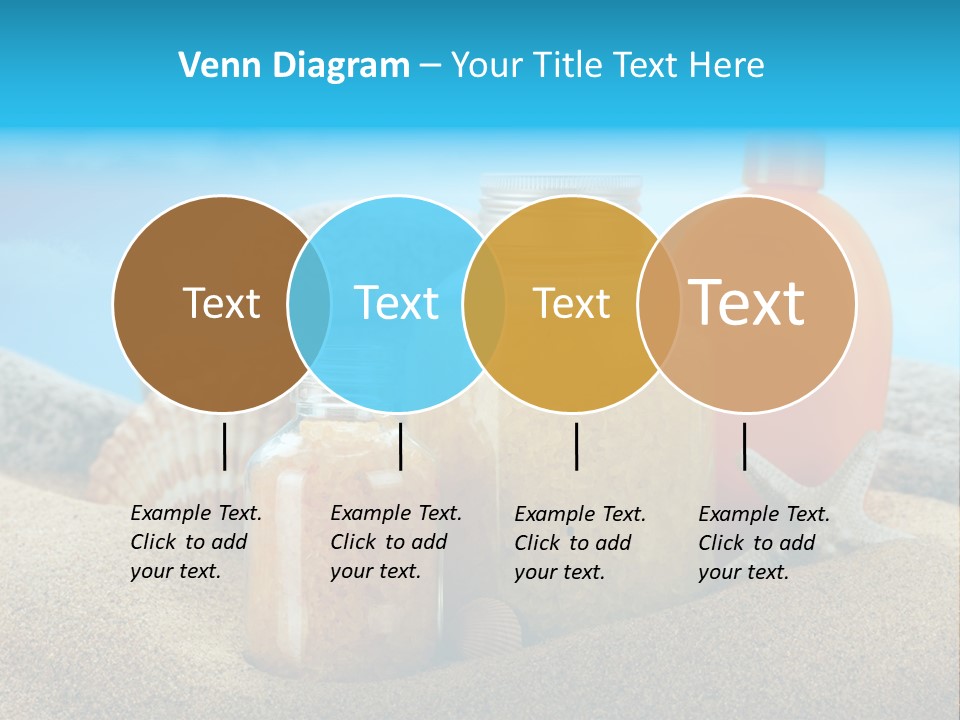 Moisturizer Sand Bottle PowerPoint Template