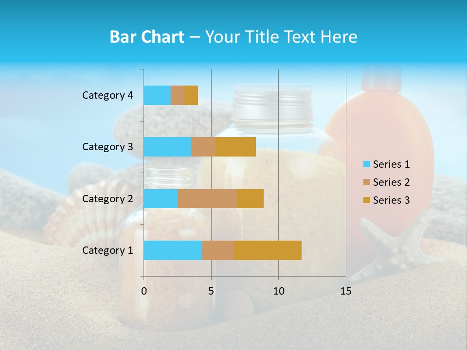 Moisturizer Sand Bottle PowerPoint Template