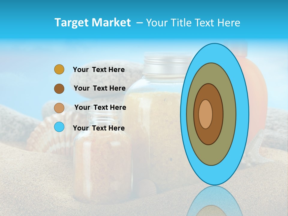 Moisturizer Sand Bottle PowerPoint Template